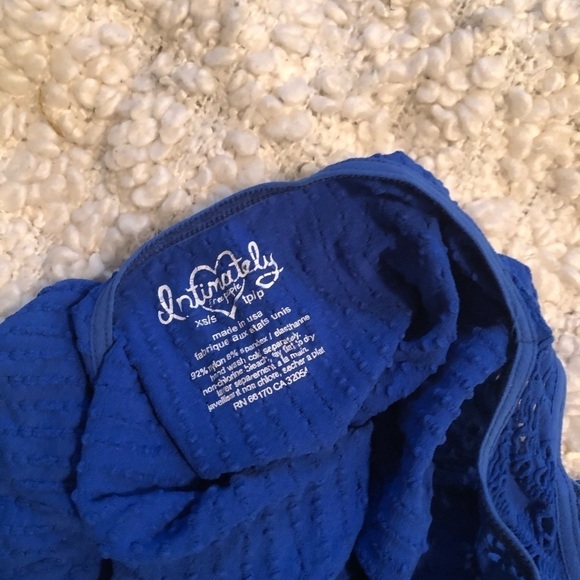 Intimately by Free People Blue Fitted Tank Top - Picture 4 of 4